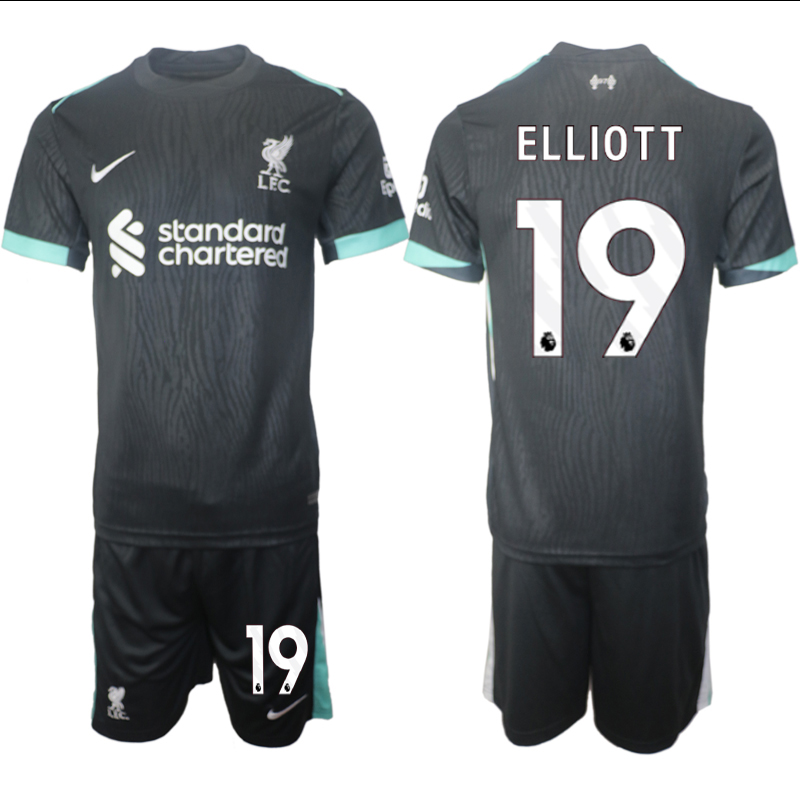 Men 2024-2025 Club Liverpool away Black #19 Soccer Jersey->->Soccer Club Jersey